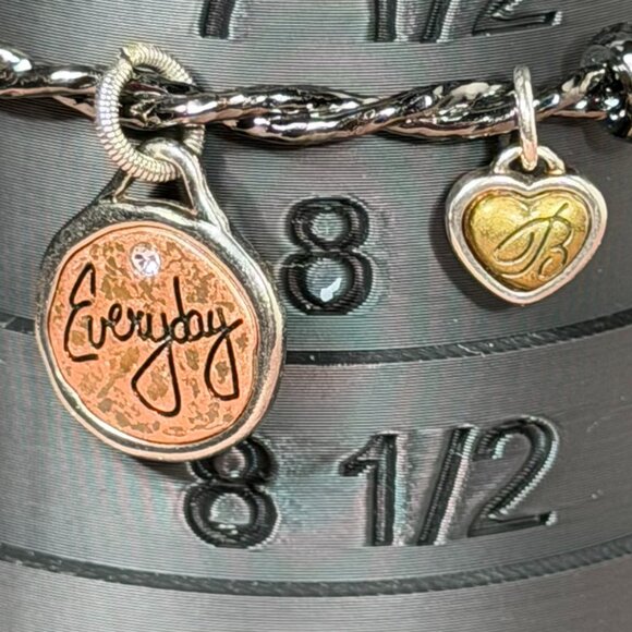Brighton Find the Beauty Art & Soul Charm Bangle Bracelet - Picture 2 of 9